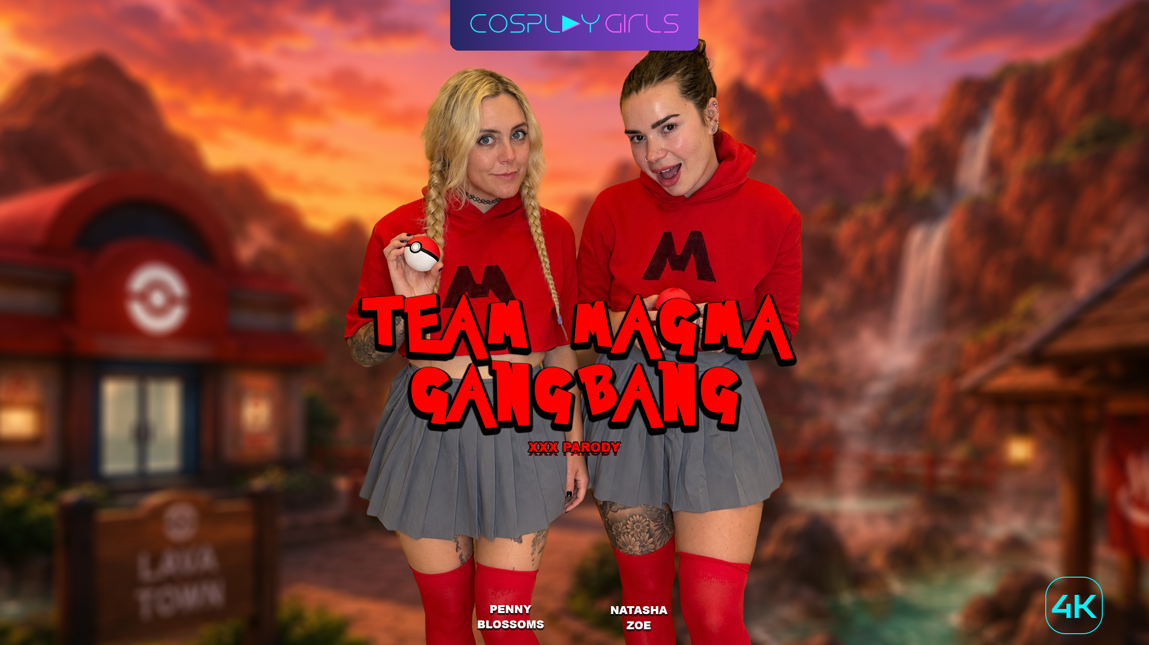 Team Magma Gangbang - Exclusive Cosplay X Girls scene